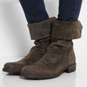 Black fiorentini and baker boots in 38